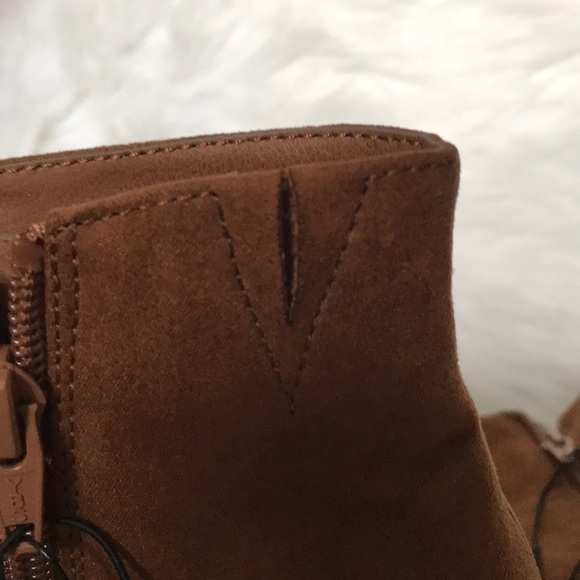 🏵️ Donsted 10/3/24 
NWT 10 brown wedge ankle boots faux suede Mossimo - Picture 7 of 7